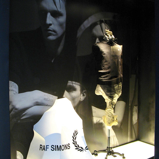 Fred Perry Window Display for Fred Perry x Raf Simons