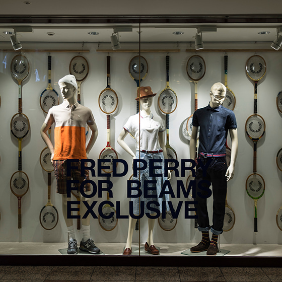 Fred Perry Window Display for EXCLUSIVE