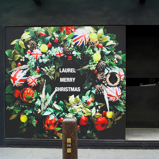 Fred Perry Entrance Display Design for Christmas 2