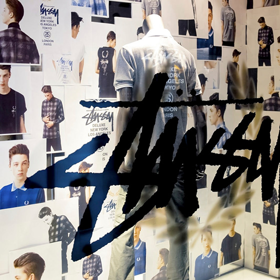 Fred Perry Window Display for FredPerry x Stussy