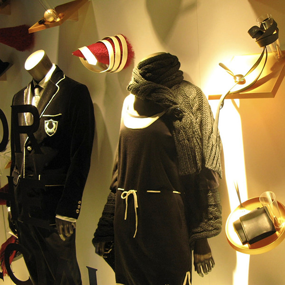 Fred Perry Window Display for Winter