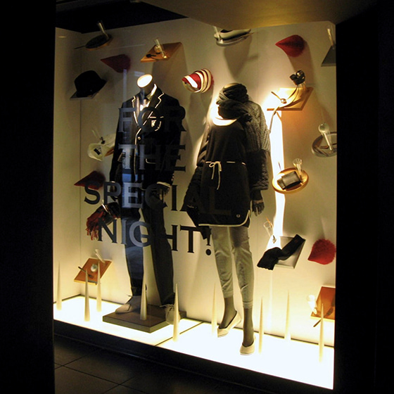 Fred Perry Window Display For The Special Night