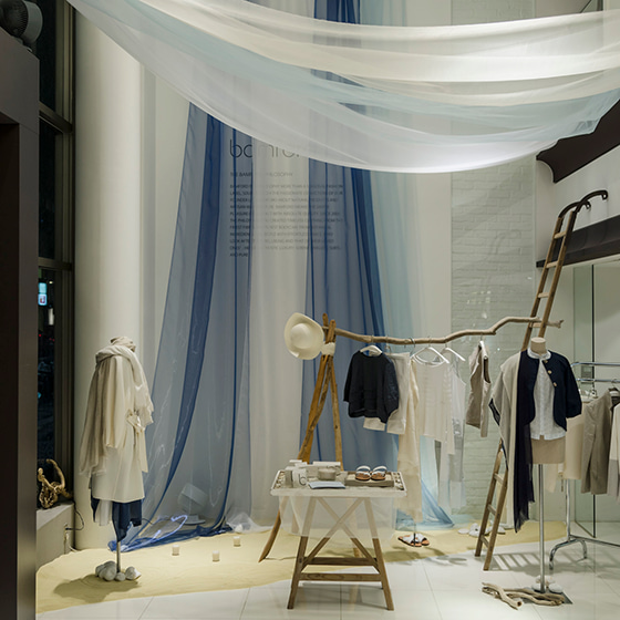 VULCANIZE London AOYAMA's Window Display for bamford