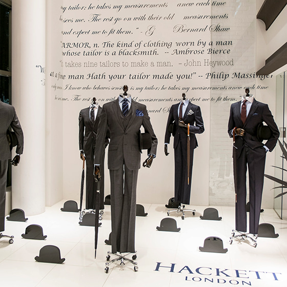 VULCANIZE London AOYAMA's Window Display for HACKETT1