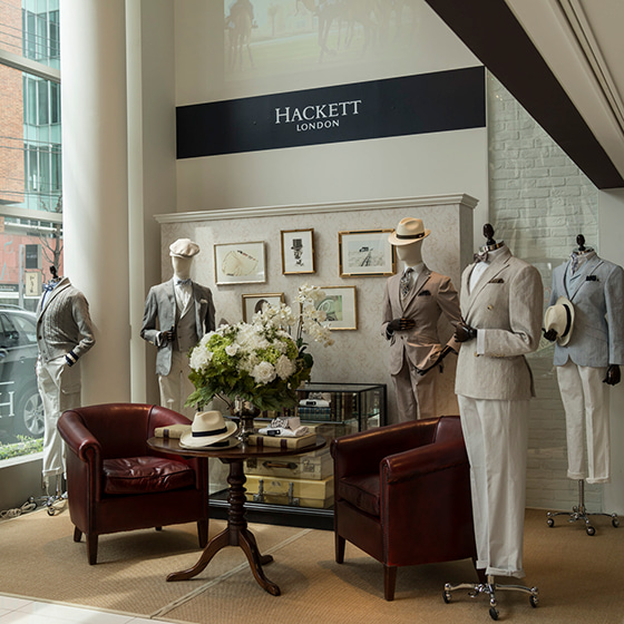 VULCANIZE London AOYAMA's Window Display for HACKETT3