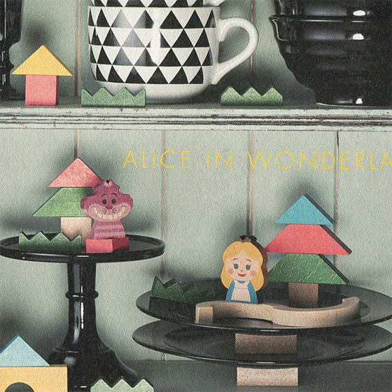 Display Design for KIDEA x Disney magazine WoodenToy ALICE IN WONDERLAND