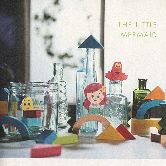 Display Design for KIDEA x Disney magazine WoodenToy LITTLE MARMAID